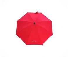 BABYS CLAN Parasol pour Poussette Orientable/Détachable en Nylon Rouge