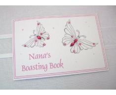 White Cotton Cards - Petit album photos Nana - Papillon - Rose