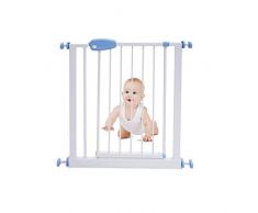 Sotech - Barrière de sécurité,Barrière extensible pour bébé,extension de 74 à 87 cm, barriere ajustable pour porte, Barrière de sécurité Enfant, Barrière extensible chat,Blanc