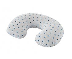 Träumeland T042103 Touch Housse de rechange pour coussin dallaitement et de grossesse Bleu ciel étoilé