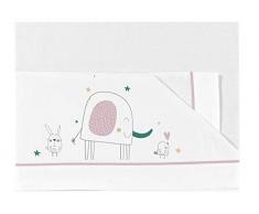 Bimbi Pirulos Tript.Sab.100% Alg.80X140 009 Elefante 150 04 Parure de lit unisexe