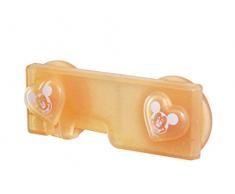 lulabi Disney 0069761 Mickey Bloque Portes, 2 pièces, marron, 10 x 3 cm