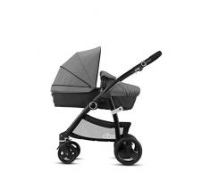cbx Poussette Combinée 2-en-1 Leotie Flex avec Siège Confort Réversible/Nacelle, Habillage pluie inclus, Dès la Naissance jusquà 15 kg, Comfy Grey