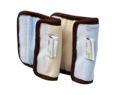 Happy Kids 28604 Coussin de ceinture pour siège auto Bleu clair/beige