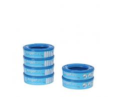 Angelcare Lot de 6 cassettes de recharge pour poubelle à couches