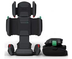 Siège rehausseur à dossier haut avec dossier ajusté, gris ardoise