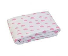 GLOOP Nuages de bébé couverture en coton bio (Rose)