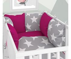 Six coussins pour lit bébé 60 x 120 cm