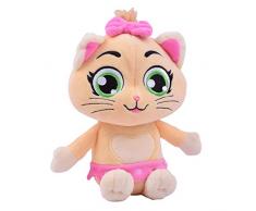Smoby 44 CATS Peluche Pilou Musique Marron/Rose Taille unique