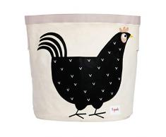 3 Sprouts Sac de Rangement pour Jouets Poule