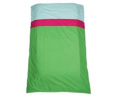 mundo melocotón CPH Housse de Couette pour Lit Bébé Vert/Framboise
