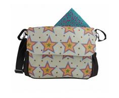 Rosebud London Messenger Sac à langer Étoiles Marron