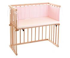 dreamgood Lit 135110 Lit dappoint Hêtre avec matelas Prime et tour de lit, marron