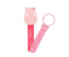 Suavinex Attache Sucette Ours avec Ruban Rose Foncé