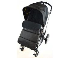 Chancelière/Cosy orteils Compatible avec Bugaboo Poussette Black Jack