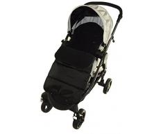 Chancelière/Cosy orteils Compatible avec Jane Crosswalk Poussette Black Jack