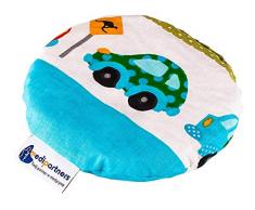 Medi Partners Coussin chauffant en noyaux de cerises pour grains de cerises et de grains écologiques, thérapie par le froid Turquoise