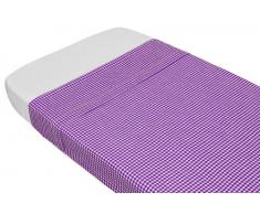 Taftan Drap de Lit Vichy violet (100 x 80 cm) - Violet
