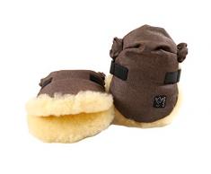 Kaiser Twoolly Chauffe Mains en Peau dAgneau Marron Mélange