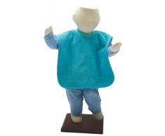 ISI Mini 9103841 A Grand bavoir élastique sans bouton pression Double Couche pour double protection