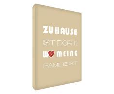 Little Helper hmefam1216–01 G Feel Good Art Tableau décoration murale toile beige 60 x 40 cm