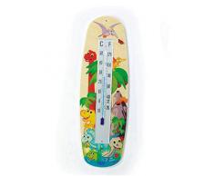 Hess Jouet en bois 15801 – Thermomètre en bois, Dino, env. 26 x 8 cm