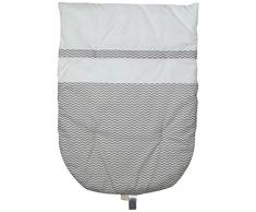 Italbaby zigzag amovible Housse de couette pour berceau, gris