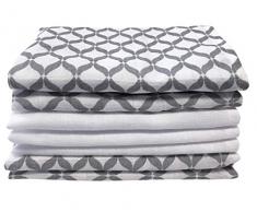 Motherhood bébé Lingettes de toilette en mousseline de coton, bébé gants – (7 pièces), 30 x 30 cm, certifié Öko-Tex Standard 100