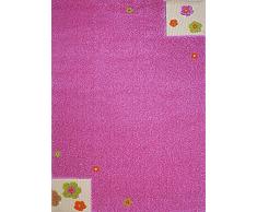IVI Little Helper Tapis hypoallergénique en relief (80 x 150 cm, rose, fleur jardin)