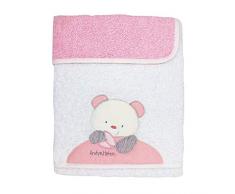 Andy & Helen 700D03_R Drap à langer et serviette en éponge brodée