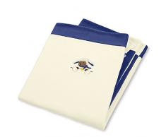 Sterntaler Couverture Stanley, Âge: Pour les bébés dès la naissance, 75 x 100 cm, Crème/Bleu