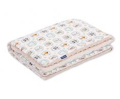 Pepi Leti 685843716310 Couverture pour bébé Motif amis de la forêt Multicolore 100 x 75 cm