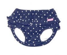 JoJo Maman Bébé - Jolie Couche de Bain Pois Blanc/Bleu Marine 3-6 Mois
