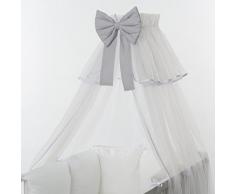 Claria Brist Ciel de lit pour bébé avec nœud décoratif et ciel de lit