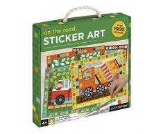 Petit sticker de collage sur la route.