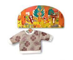 Dida - Porte-Manteaux Enfant – Animaux Qui Jouent dans la forêt - Porte Manteau Mural en Bois pour Chambres denfant et bébé