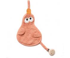 TIMBOO TM-TUTEE-533 5414546070741 Doudou Attache TETINE Canard, 18cm x 14cm, Apricot Blush Marron