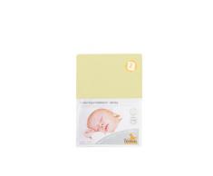 Pinolino Drap-Housse pour Lit de Bébé Jersey - Pack de 2 - Jaune