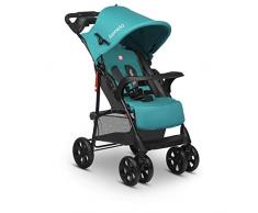 Lionelo Emma Plus Poussette de sport légère et moderne avec position allongée (Vivid Turkus)
