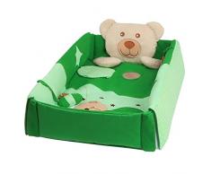 Tapis déveil 3 en 1 - Vert - Motif : ourson endormi avec musique