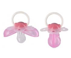 dBb Remond Sucette - Libellule - Physiologique - 1er Âge - Silicone - Protection et Collerette - Rose
