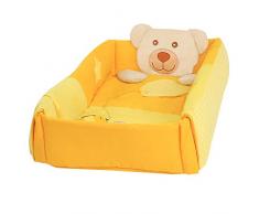 Tapis déveil 3 en 1 - Jaune - Motif : ourson endormi avec musique