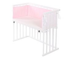 dreamgood Lit 132810 Lit dappoint Blanc avec matelas Prime & Tour de lit, marron