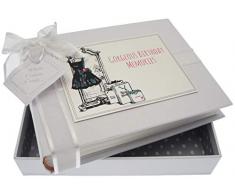 White Cotton Cards EDR1S Album photo Motif robe