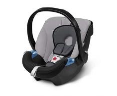 CYBEX Silver Siège Auto Coque Aton, Réducteur Nouveau-Né Inclus, De la Naissance à 18 Mois Environ, 13 kg max., Gray Rabbit