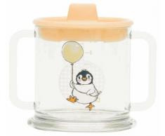 Bébé-jou 655733 Gobelet pour enfant Motif pingouin Orange pâle 250 ml