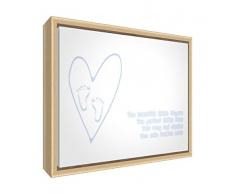 Feel Good Art Mural Cadre en acrylique avec Confrontation Boulons (60 x 40 x 0,6 cm, grand, bleu bébé, dix doigts et orteils/chambre DÈcor)