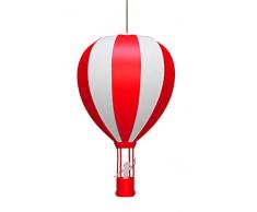R&M Coudert Lampe Suspension Enfant Montgolfière Rouge
