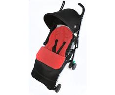 Chancelière/Cosy orteils Compatible avec Babystyle Prestige Poussette Rouge feu