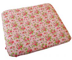 Ideenreich 2318 Housse de matelas à langer antidérapant, fleurs, romantique rose